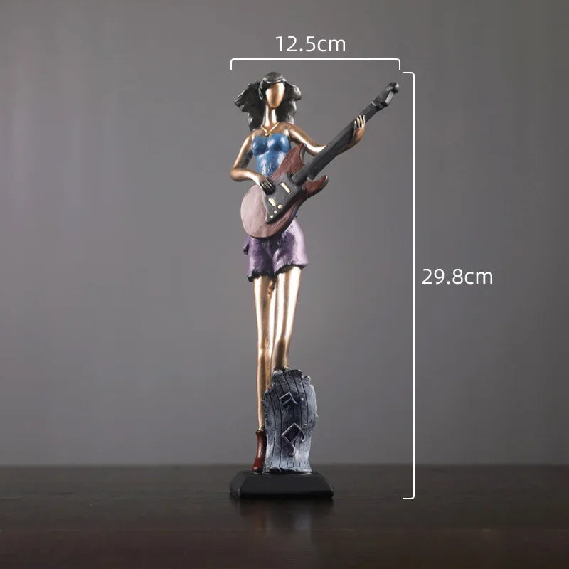Musical Instrument Resin Figure Ornaments Home Decoration Accessories Royal Lights & Home Decor