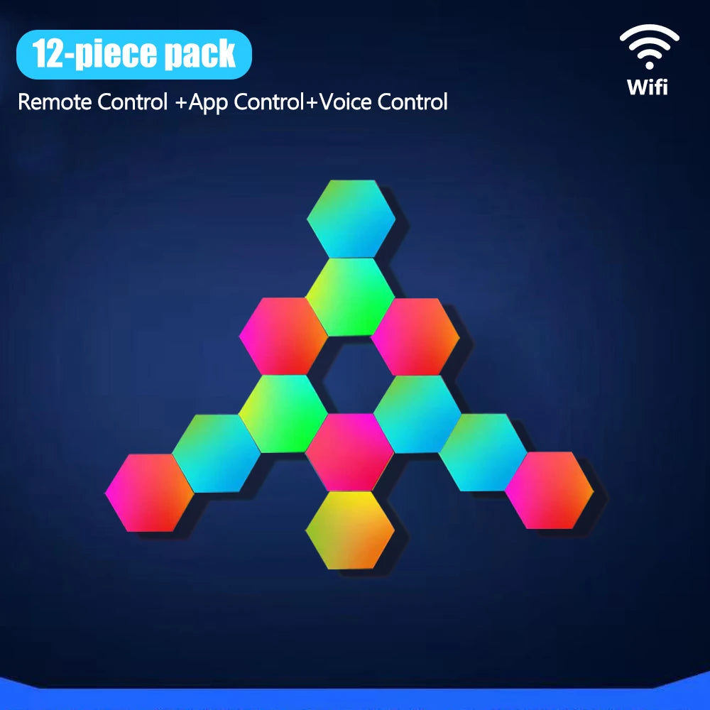 LED Night Lights Smart Home Gaming Wall Lights Remote Control LED Panels