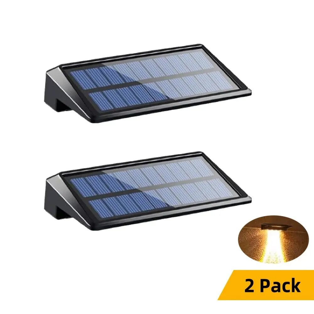2 Pack Solar Outdoor Waterproof Lights Wall Lights for Fence Post Yard Pathway Royal Lights & Home Decor