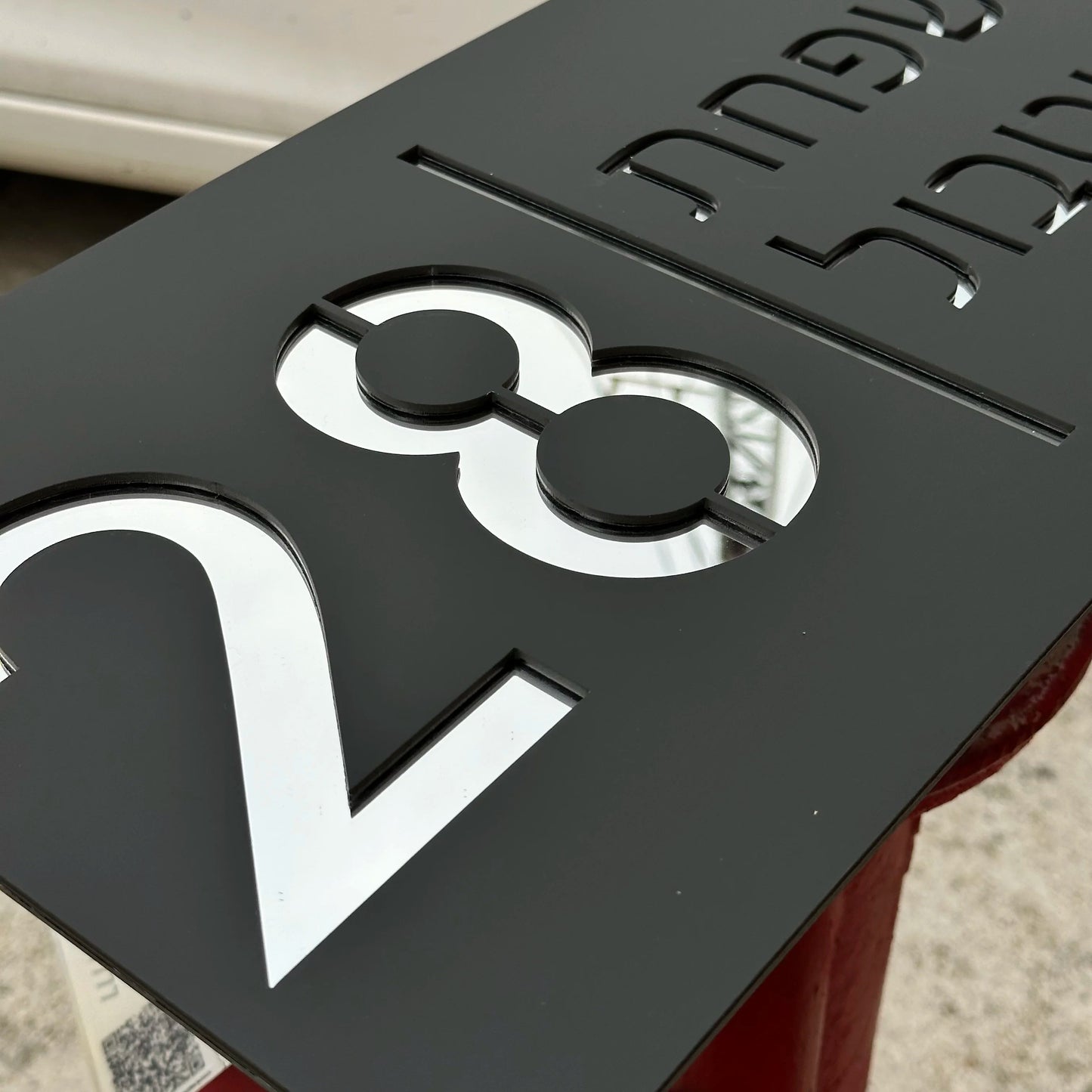 Customized Sign Outdoor House Numbers Plate Royal Lights & Home Decor
