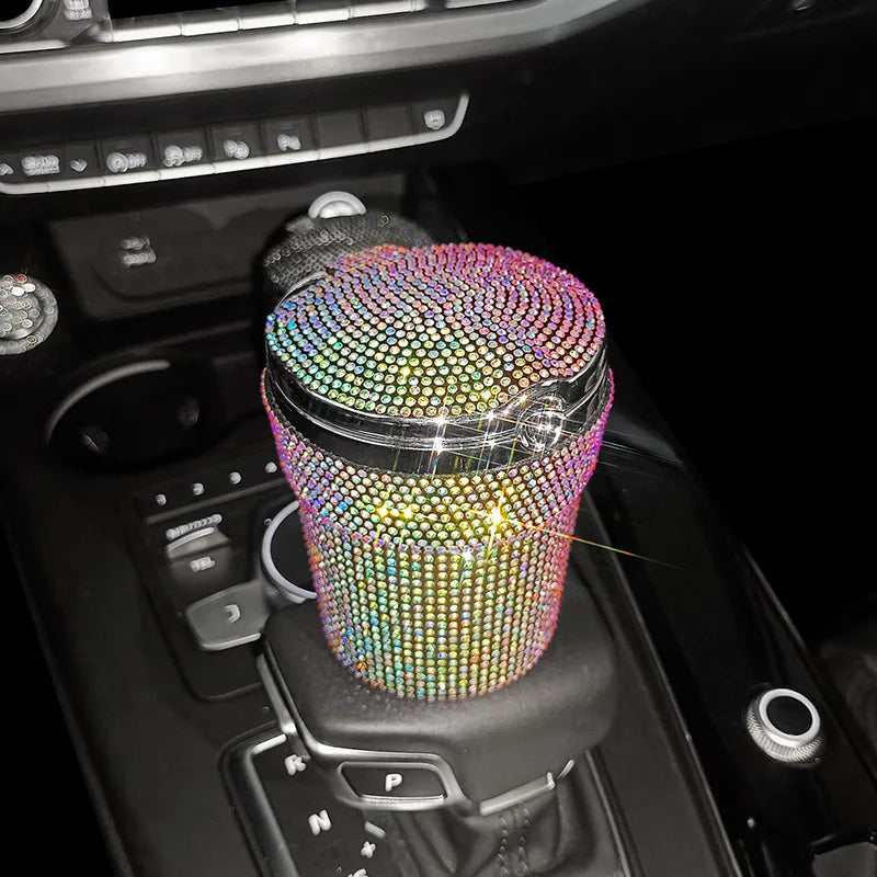 Car luxury Ashtray Portable Bling Cigarette Smokeless Royal Lights & Home Decor