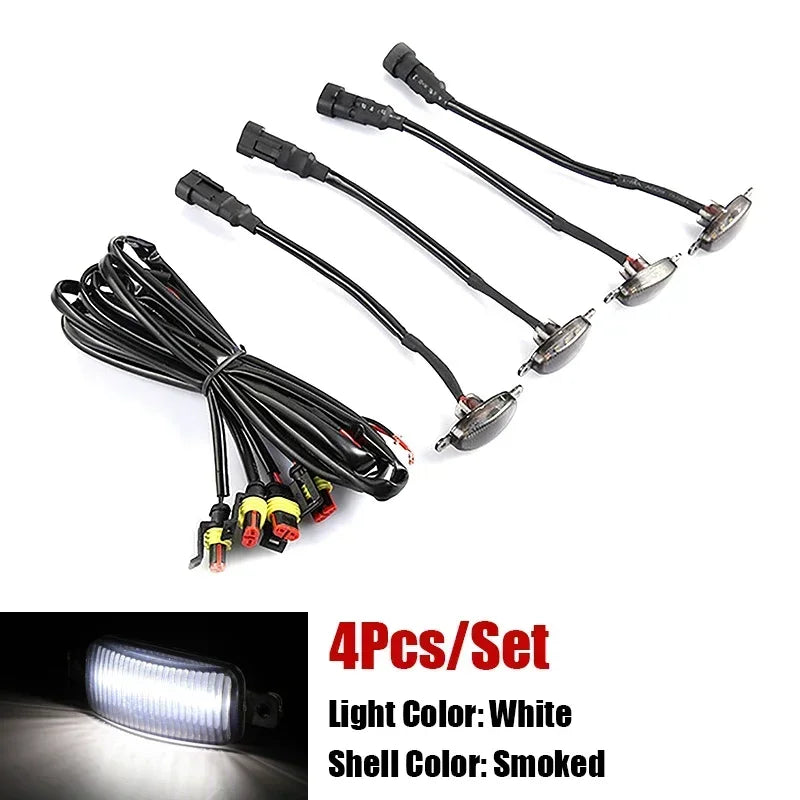 Universal LED Car Lights Front LED Grille Lights With Harness Eagle Eye Lamp