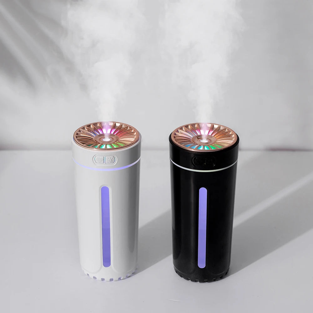 Wireless Car Air Humidifier Portable 300ML Royal Lights & Home Decor
