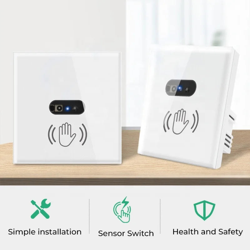 Touchless hand wave smart switch Non-Touch IR Sensing wall switch Royal Lights & Home Decor