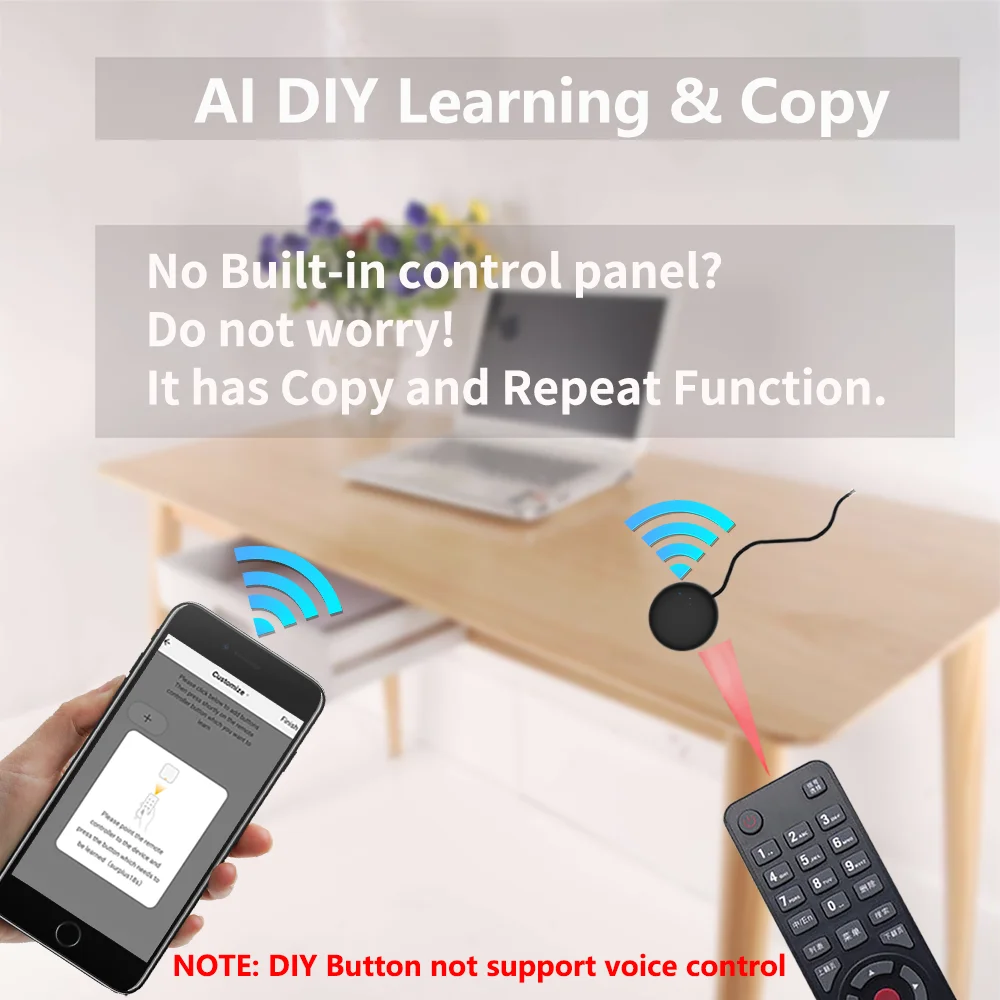 Smart Life APP Replace TV DVD AUD AC Remote Works with Alexa Google Home Royal Lights & Home Decor