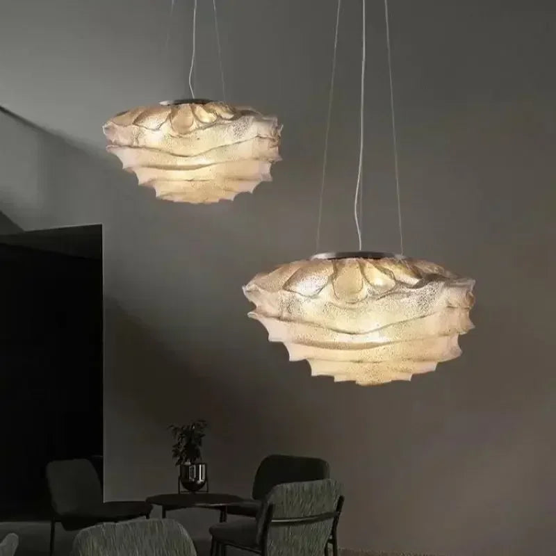 Hanging Chandelier Home Decor Stainless Steel Cloud Shaped Design Pnendant Light