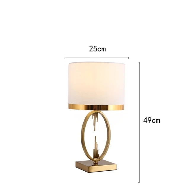 Modern Metal Pipe Shape Table Lamps