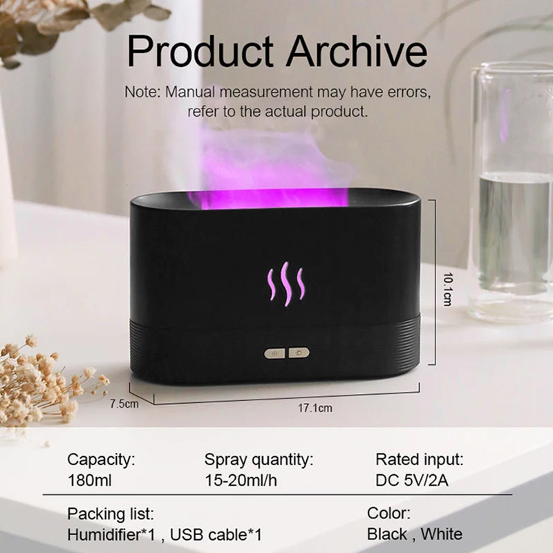Portable Cool Mist USB Led change color room humidifier Royal Lights & Home Decor