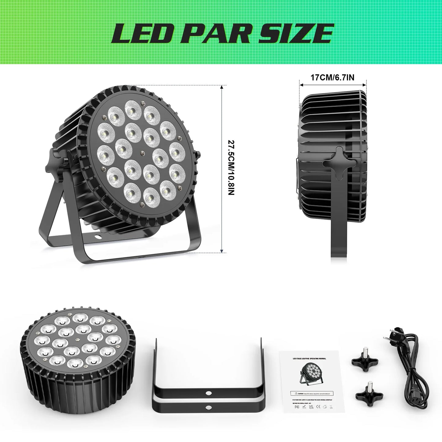 RGBW 4PCS LED Wash Light Effect Flat Light for Party