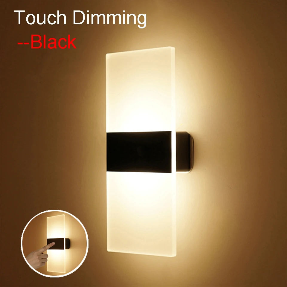 USB Recharge Wall Lamp Touch Motion Sensor Switch Indoor Royal Lights & Home Decor