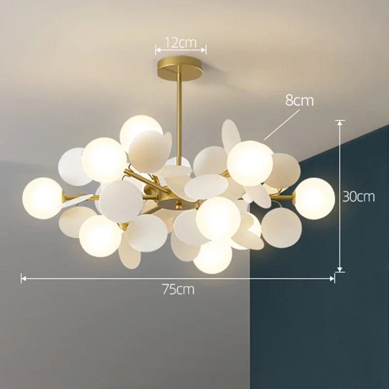 Modern Led Chandeliers Colourful Branch Lustre Luxury Ceiling Light