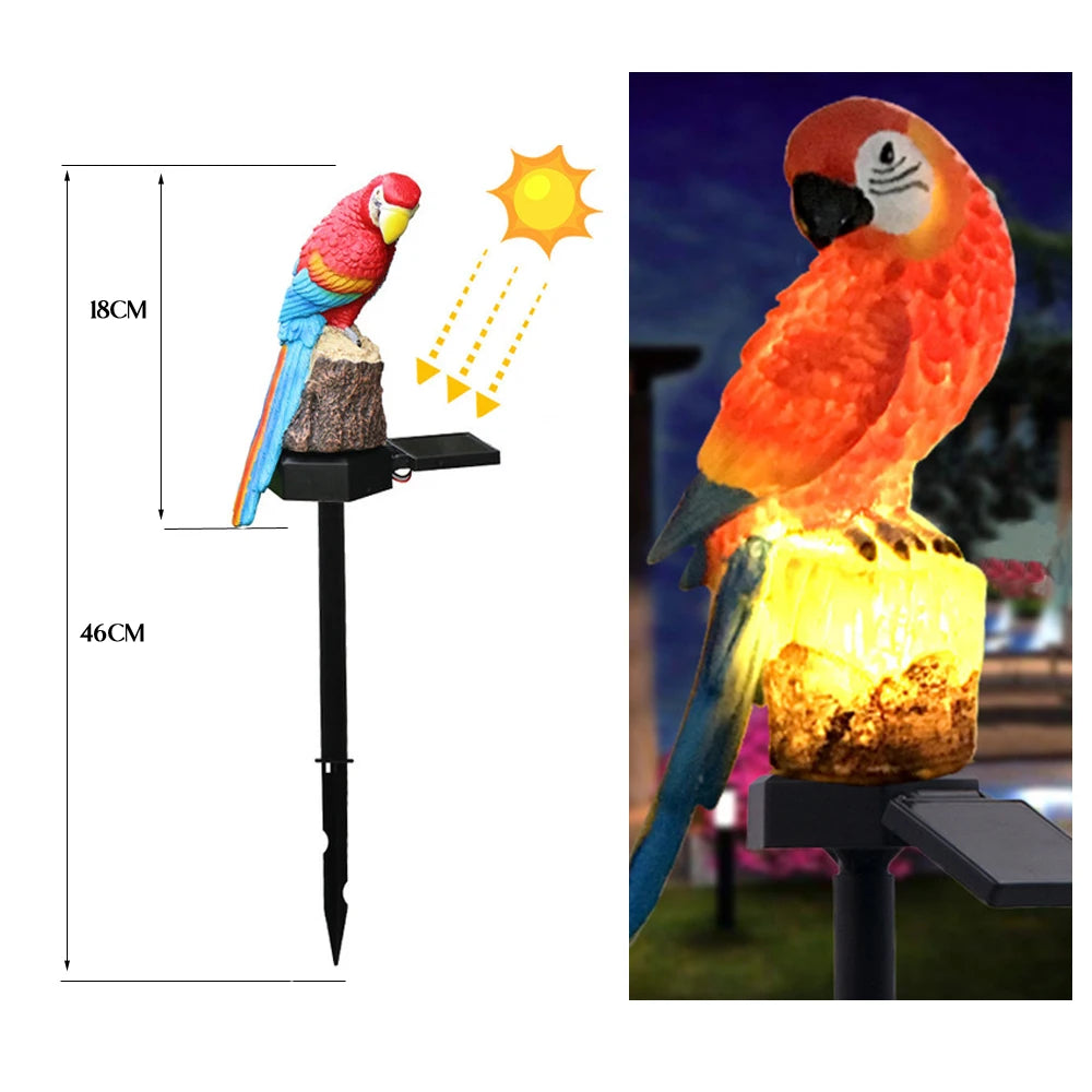 Solar Powered LED Owl Animal Home Artificial Flowers Garden Lights Waterproof Royal Lights & Home Decor