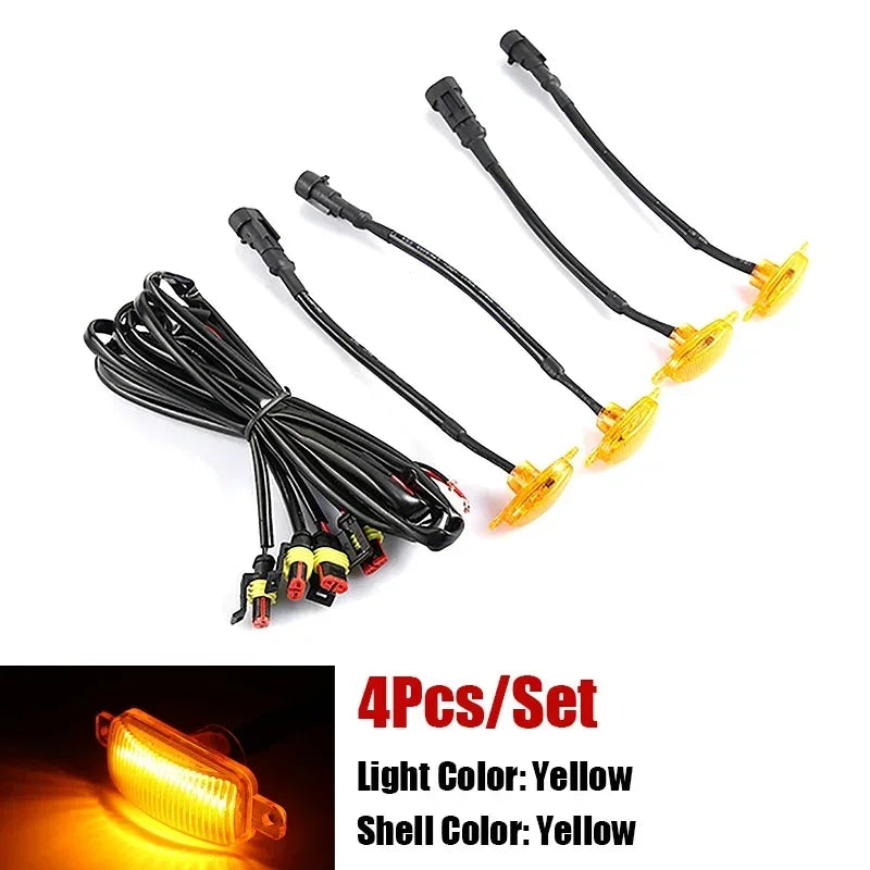 Universal LED Car Lights Front LED Grille Lights With Harness Eagle Eye Lamp
