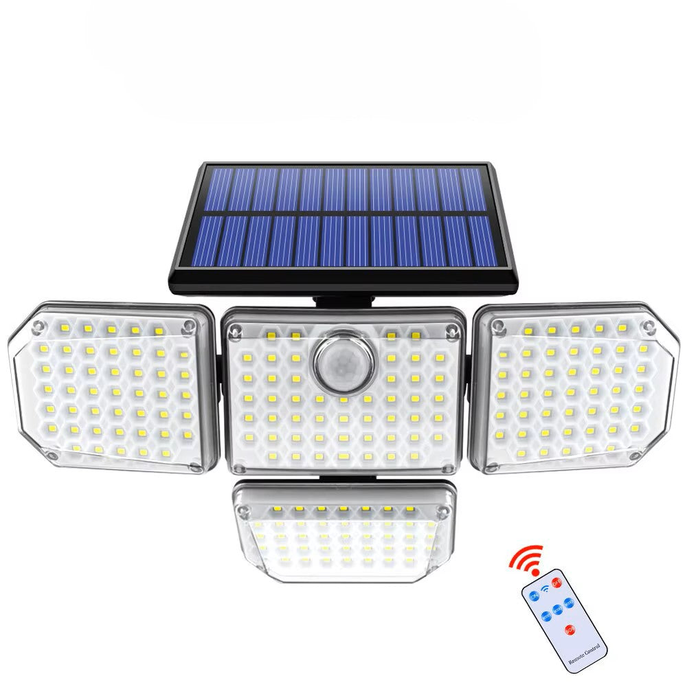 Solar light 3 Modes Adjustable Lighting Head for Garage Garden Yard