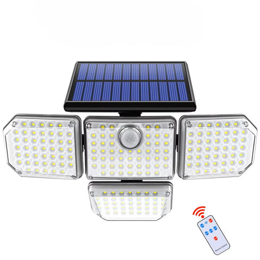 Solar light 3 Modes Adjustable Lighting Head for Garage Garden Yard
