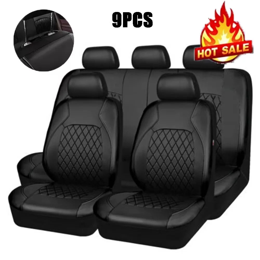Black car seat covers set with 'HOT SALE' label on a white background