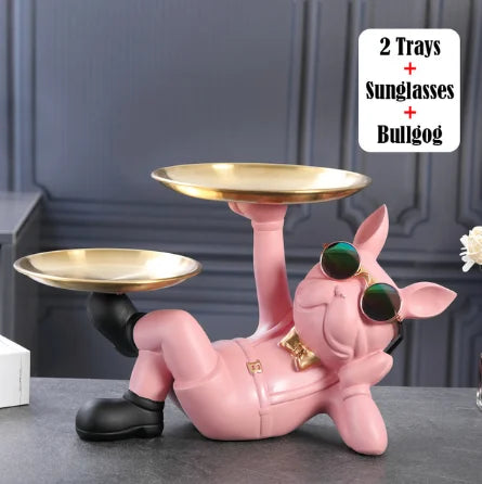 Bulldog Statue Decoration Accessories Royal Store & Home Decor
