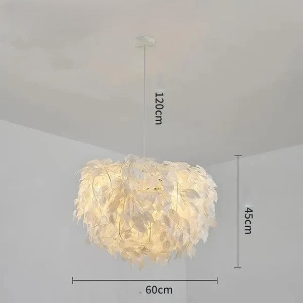 Feather Round Led Lamp - Royal Lights & Home Decor