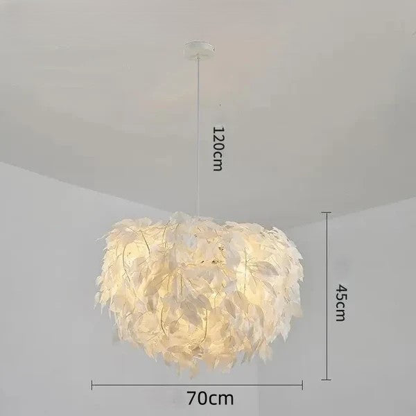 Feather Round Led Lamp - Royal Lights & Home Decor