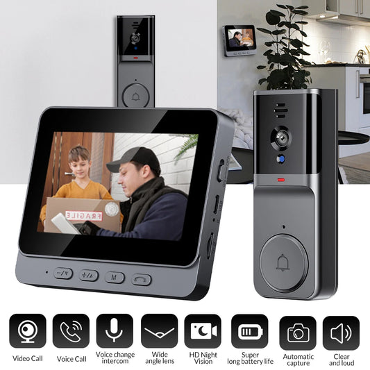 2-Way Audio Surveillance Camera Digital Camera with 2.4G Wireless Bell
