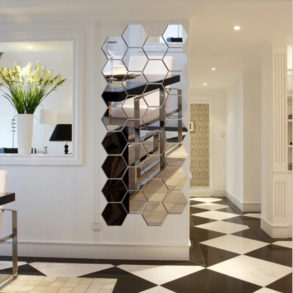 3D Mirror Wall Sticker - Royal Lights & Home Decor