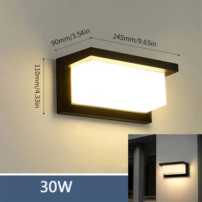 Led Outdoor Wall Light Waterproof IP66 Motion Sensor