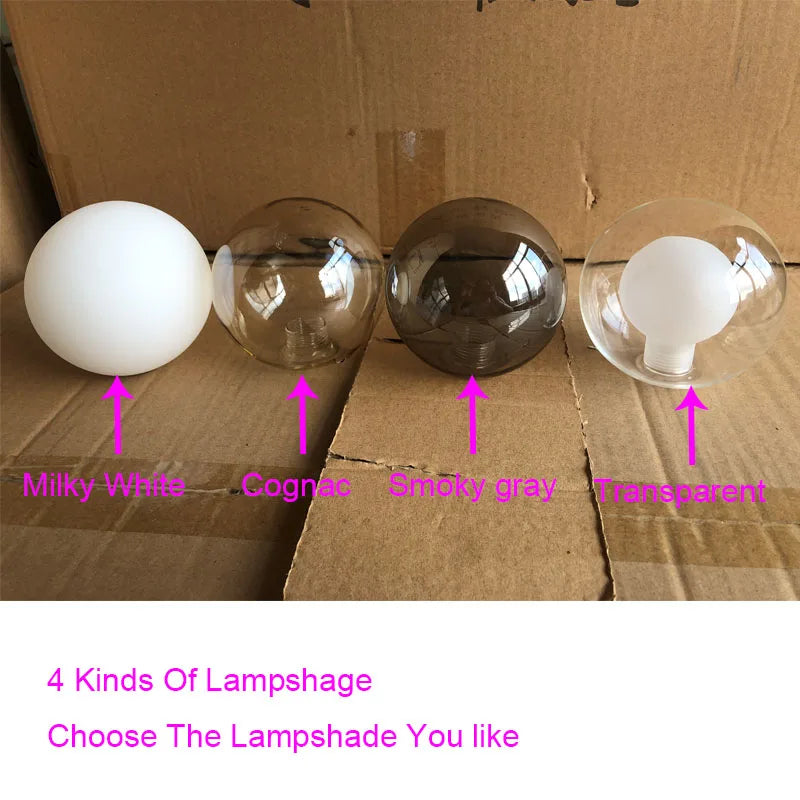 Modern LED Pendant Gold Light Glass Ball 11 Heads Hanging Lamp Royal Lights & Home Decor