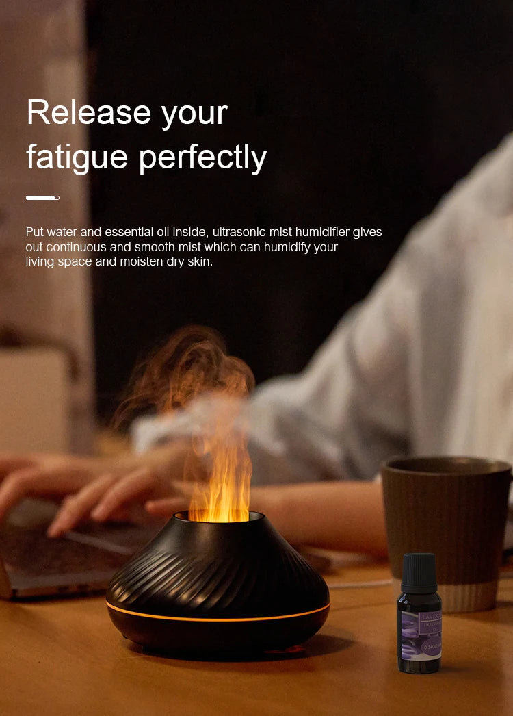 Humidifier with Color Flame Night Light Royal Lights & Home Decor