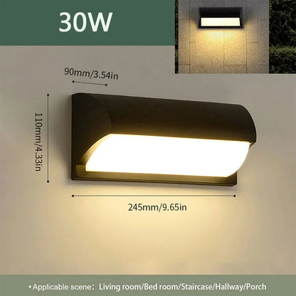 Led Outdoor Wall Light Waterproof IP66 Motion Sensor