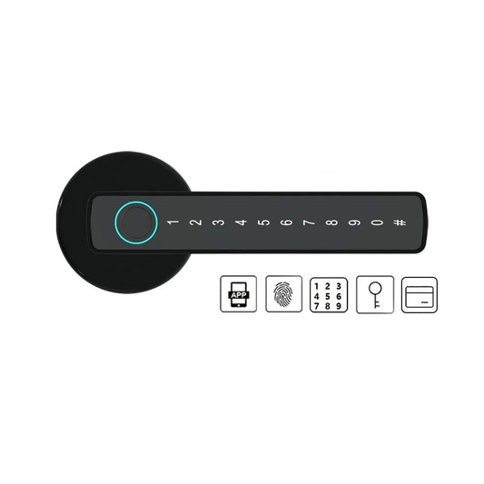 BLE Fingerprint Door Lock Digital Electronic Lock with Password/Key/IC Card/ Smart Life Royal Lights & Home Decor