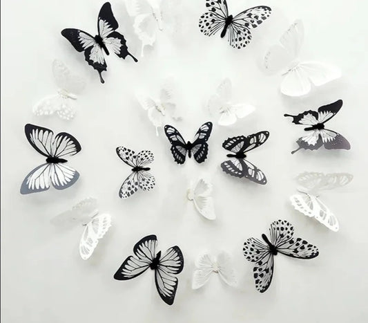 Crystal Butterflies 3d Wall Sticker