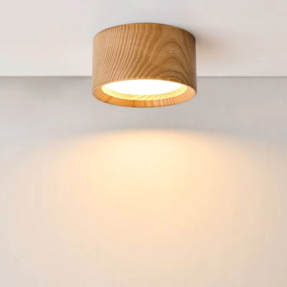 Downlight Wooden Ceiling Lamp 220V Indoor Decor Lamps