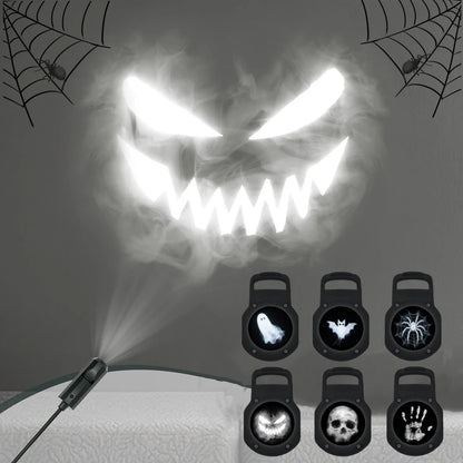 Ghost Skull Night Light Switchable Pattern LED Projector Lamp