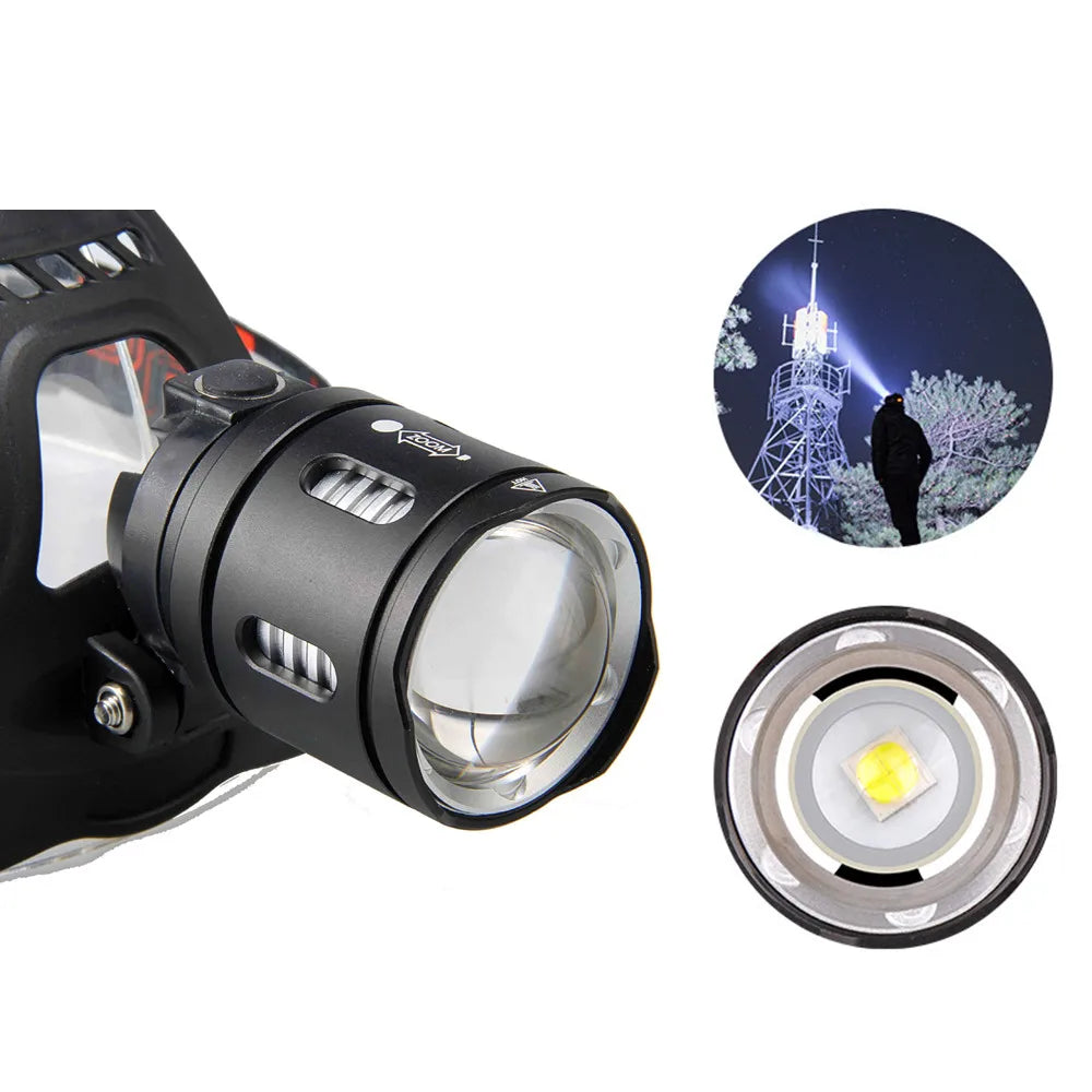 Led Headlamp Headlight Zoom Head Lamp Flashlight Torch Royal Lights & Home Decor