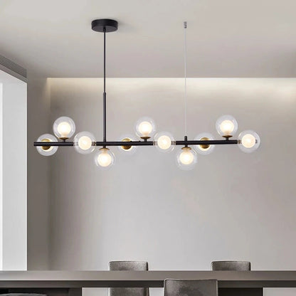Modern LED Pendant Gold Light Glass Ball 11 Heads Hanging Lamp Royal Lights & Home Decor