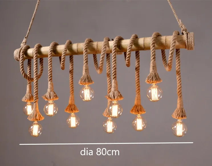 Rope Bamboo Pendant Lights
