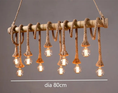 Rope Bamboo Pendant Lights