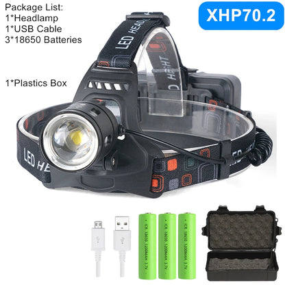 Led Headlamp Headlight Zoom Head Lamp Flashlight Torch Royal Lights & Home Decor