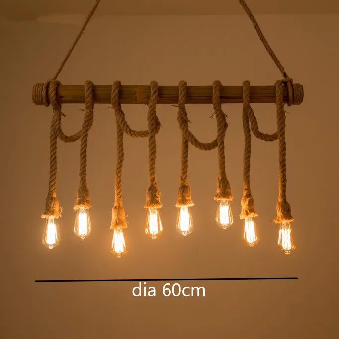 Rope Bamboo Pendant Lights
