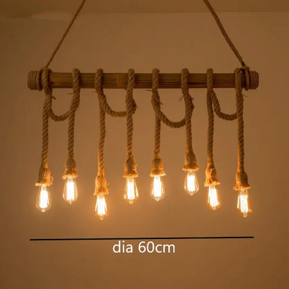 Rope Bamboo Pendant Lights