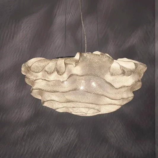 Hanging Chandelier Home Decor Stainless Steel Cloud Shaped Design