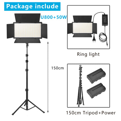 LED Photo Studio Light for Tiktok Youbute Game Live Video Lighting Portable