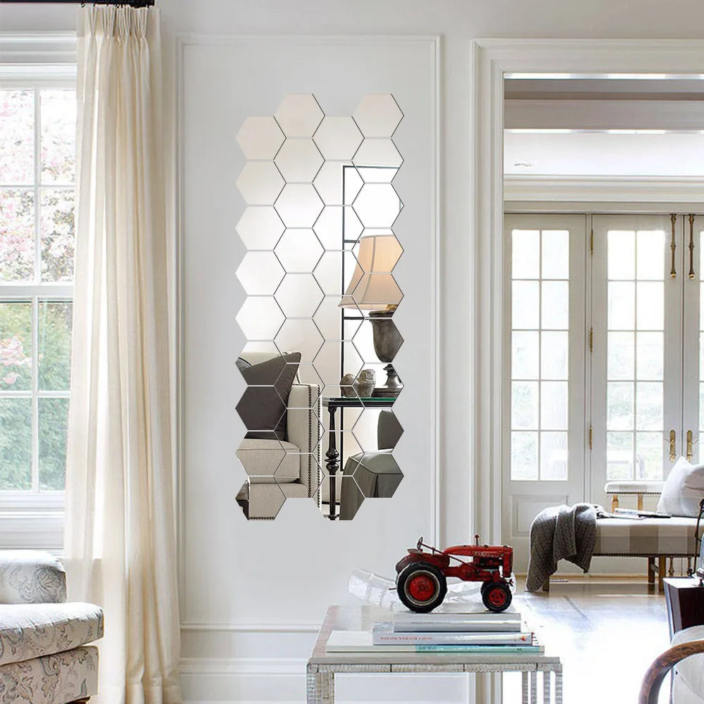 3D Mirror Wall Sticker - Royal Lights & Home Decor