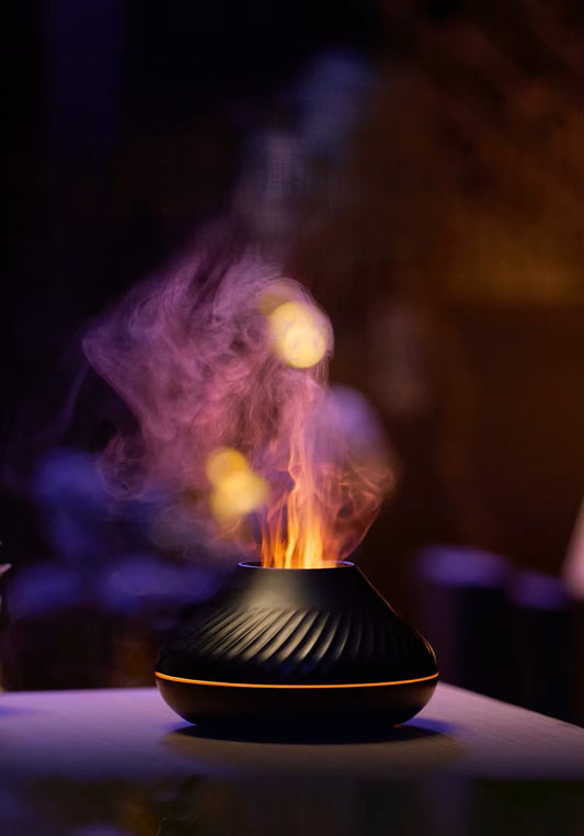 Humidifier with Color Flame Night Light