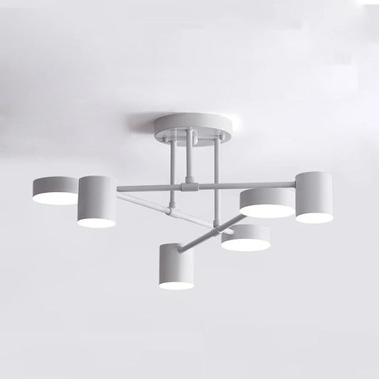 Luxury LED Chandelier Modern Black White Gold Luster Ceiling Lights Royal Lights & Home Decor