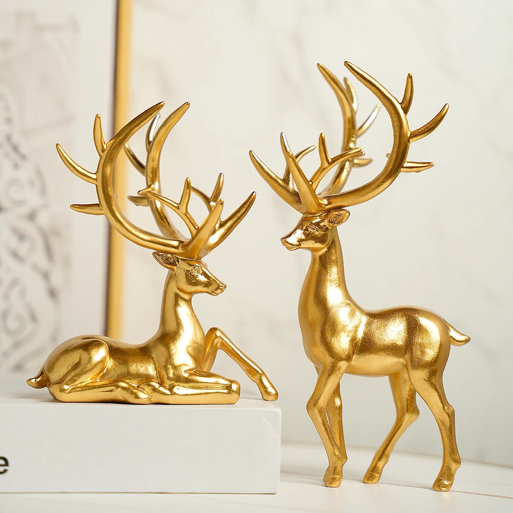 Modern Accessible Luxury Elk Ornaments Set