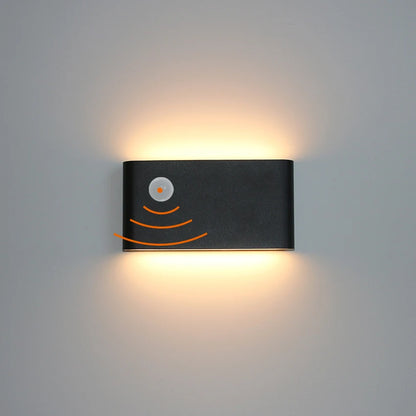 Modern LED Outdoor Motion Sensor Waterproof Wall Lamp