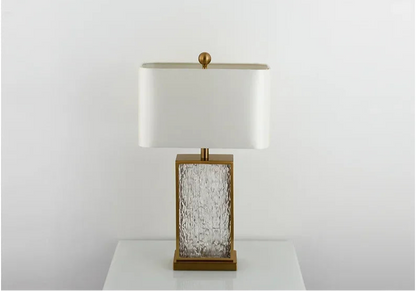 Modern Table Lamp Glass Body Marble Led Stand Desk Light