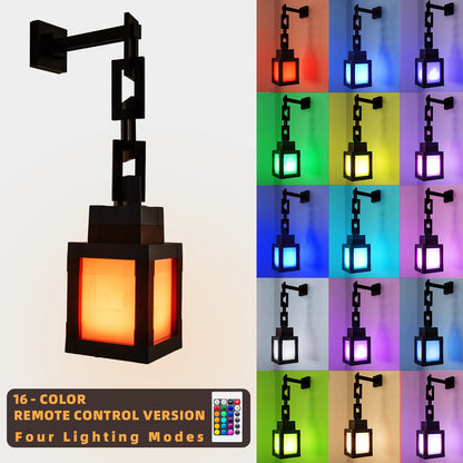 Pixel Style Night Light Portable 16 Colors Lantern
