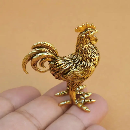 Pure Brass Rooster Figurine